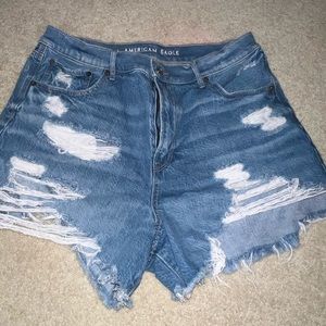 American Eagle Outfitters distressed jean shorts